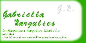 gabriella margulies business card